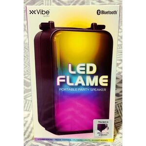 NEW Vibe Audio LED Flame Portable Party Speaker